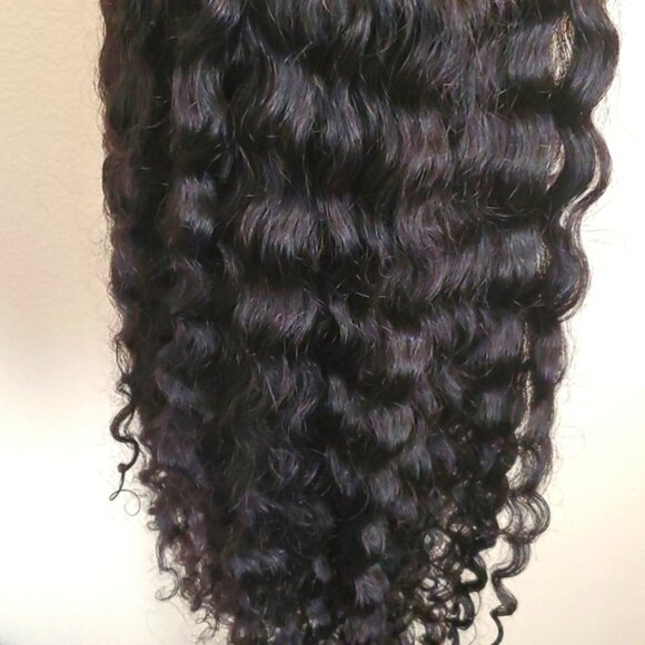 New Virgin Human Hair Water Wave Headband Wig - Picture 6 of 9